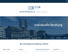 Tablet Screenshot of brennwaldpartner.ch